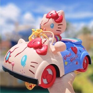 Universal Cat-Themed Toy Car with Red and Blue